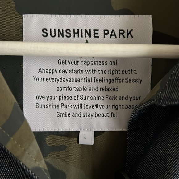 Sunshine Park Plaid, Denim and Camo Boutique Button Front Jacket - Picture 3 of 9